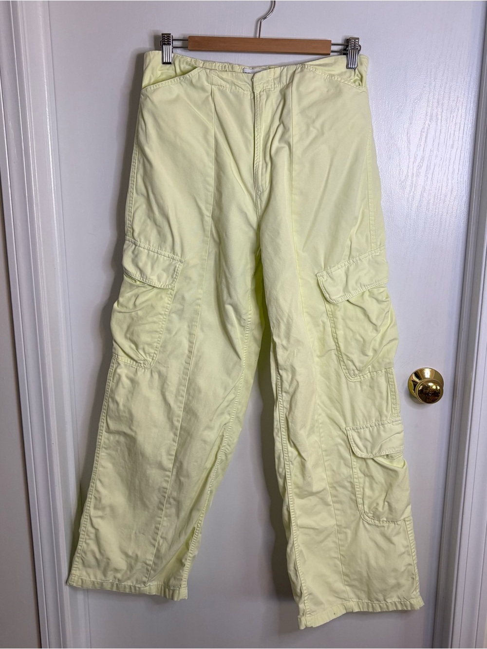 Zara Cargo Pants 100% Cotton Twill Sz6 Y2K Streetwear Athleisure